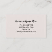 Speciaal uitgeruste olijftak Catering Chef Visitekaartje (Achterkant)