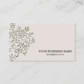 Speciaal uitgeruste olijftak Catering Chef Visitekaartje (Voorkant)