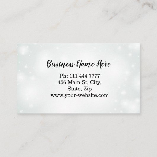 Speciaal uitgeruste olijftak Catering Chef Visitekaartje (Achterkant)