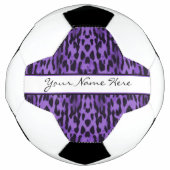 Speciaal uitgeruste Paarse luipaard afdrukken Voetbal (Voorkant)