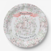 Speciaal uitgeruste paasdeerbundel papieren bordje (Voorkant)