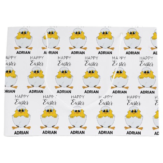 Speciaal uitgeruste paaseieren en paasmakerij groot cadeauzakje (Voorkant)