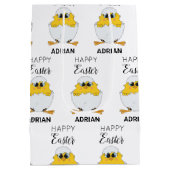 Speciaal uitgeruste paaseieren en paasmakerij medium cadeauzakje (Achterkant)