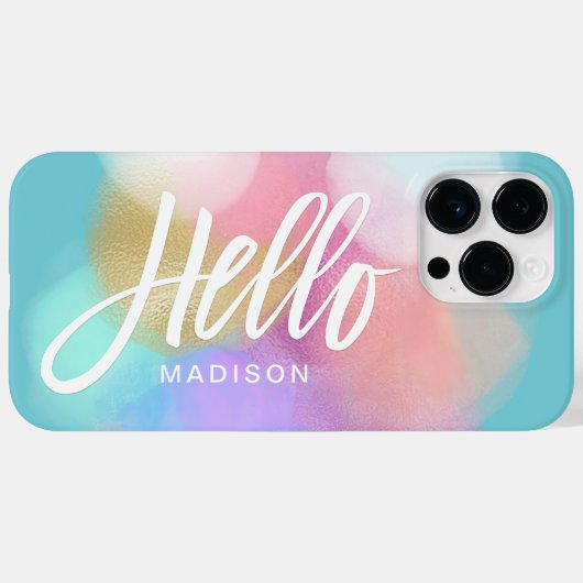 Speciaal uitgeruste pasteilerklokken Hallo Case-Mate iPhone Case (Achterkant (horizontaal))