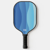Speciaal uitgeruste Pickleball Paddle met een blau (Voorkant)