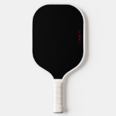 Speciaal uitgeruste Pickleball Paddle zwart en roo (Voorkant)