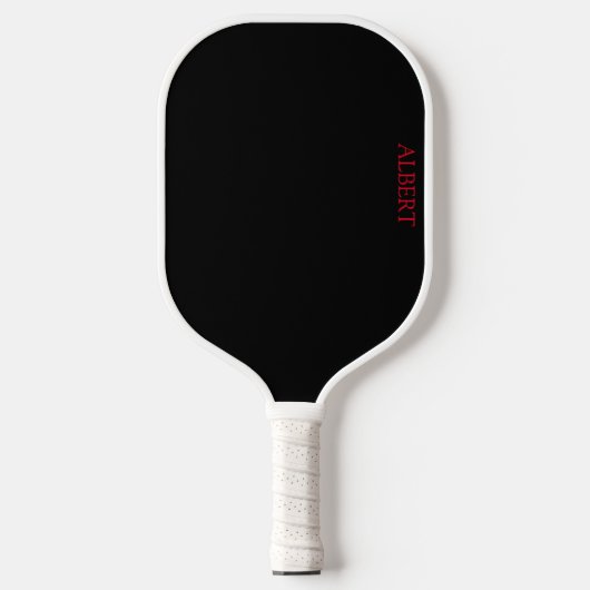 Speciaal uitgeruste Pickleball Paddle zwart en roo (Voorkant)