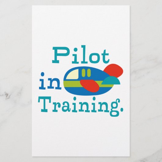 Speciaal uitgeruste piloot in opleiding briefpapier (Voorkant)