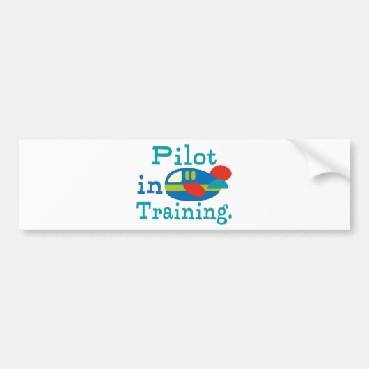 Speciaal uitgeruste piloot in opleiding bumpersticker (Voorkant)