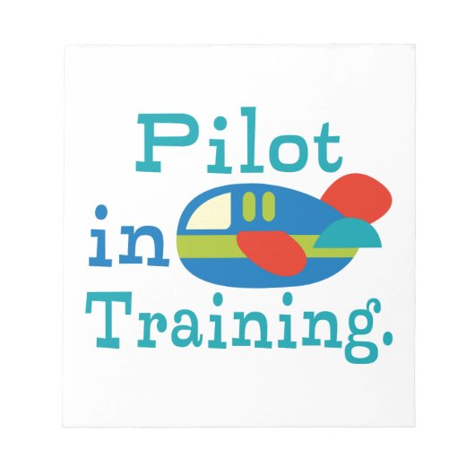 Speciaal uitgeruste piloot in opleiding notitieblok (Voorkant)