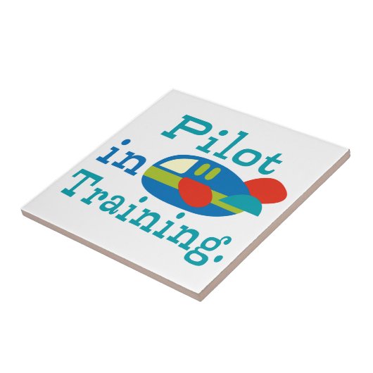 Speciaal uitgeruste piloot in opleiding tegeltje (Zijkant)