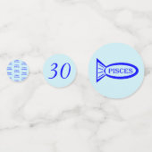 Speciaal uitgeruste pisces Star Sign Confetti (Voorkanten)