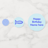 Speciaal uitgeruste pisces Star Sign Confetti (Achterkanten)