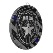 Speciaal uitgeruste politieagent Cop Flag van de N Dartbord (Voorkant Links)