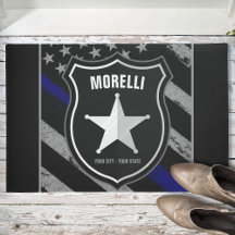 Speciaal uitgeruste politieagent Cop Flag van de N