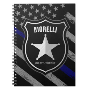 Speciaal uitgeruste politieagent Cop Flag van de N Notitieboek