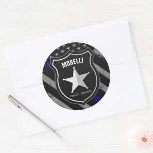 Speciaal uitgeruste politieagent Cop Flag van de N Ronde Sticker