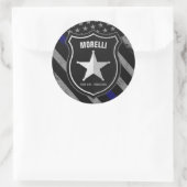 Speciaal uitgeruste politieagent Cop Flag van de N Ronde Sticker (Tas)