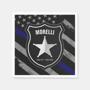 Speciaal uitgeruste politieagent Cop Flag van de N Servet