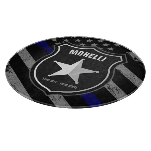 Speciaal uitgeruste politieagent Cop Flag van de N Snijplank (Hoek)