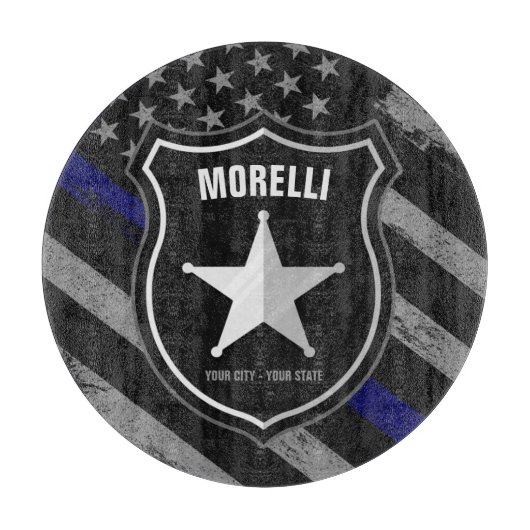 Speciaal uitgeruste politieagent Cop Flag van de N Snijplank (Voorkant)