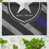 Speciaal uitgeruste politieagent Cop Flag van de N Theedoek (Gevouwen)