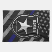 Speciaal uitgeruste politieagent Cop Flag van de N Theedoek (Horizontaal)