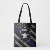 Speciaal uitgeruste politieagent Cop Flag van de N Tote Bag (Voorkant)