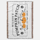 Speciaal uitgeruste pompoenpatch deken (Voorkant Verticaal)