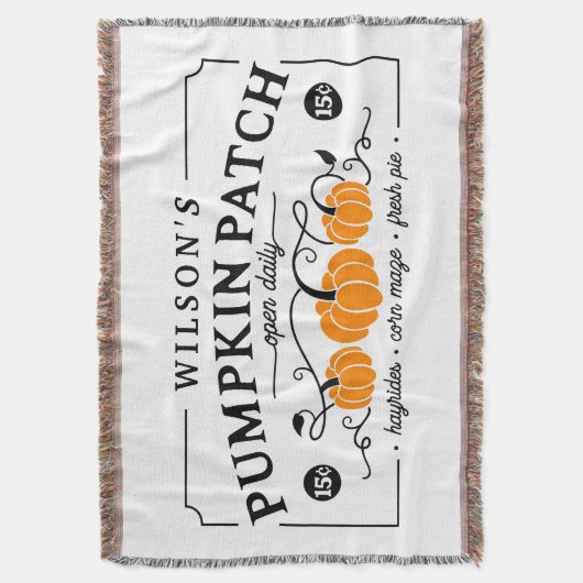 Speciaal uitgeruste pompoenpatch deken (Voorkant Verticaal)