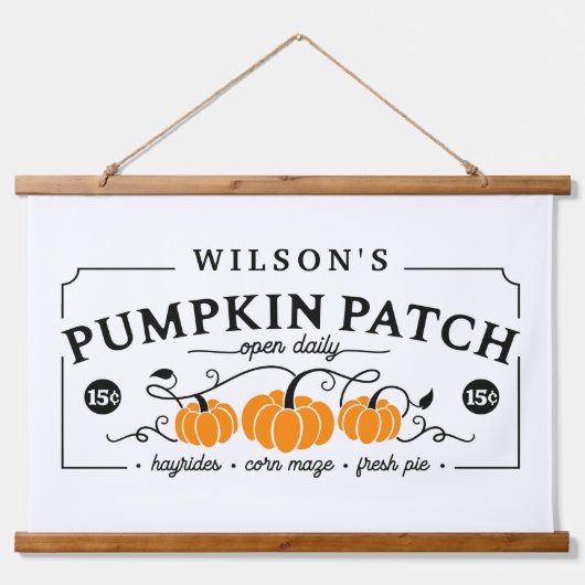 Speciaal uitgeruste pompoenpatch hangend wandkleed (Voorkant)