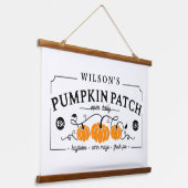 Speciaal uitgeruste pompoenpatch hangend wandkleed (Gebogen)