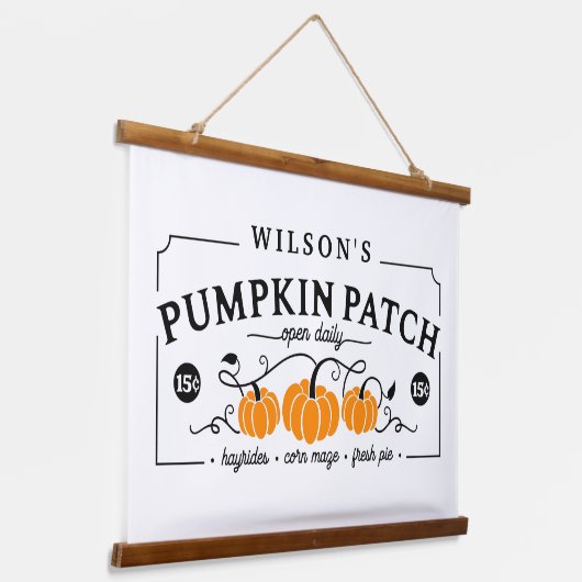 Speciaal uitgeruste pompoenpatch hangend wandkleed (Gebogen)