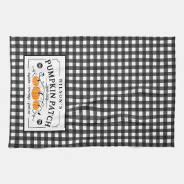 Speciaal uitgeruste pompoenpatch theedoek