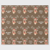 Speciaal uitgeruste rendieren cadeaupapier (Vlak)