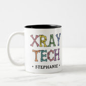 Speciaal uitgeruste röntgentechnologie voor röntge tweekleurige koffiemok (Links)