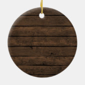 Speciaal uitgeruste Rustic Deer Baby Eerste Kerstc Keramisch Ornament (Achterkant)