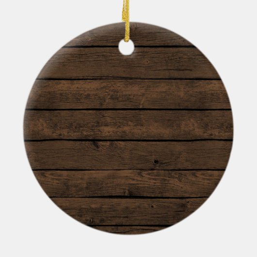 Speciaal uitgeruste Rustic Deer Baby Eerste Kerstc Keramisch Ornament (Achterkant)