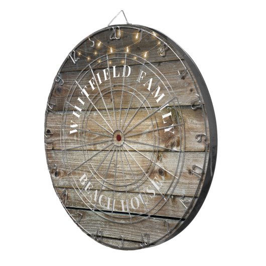 Speciaal uitgeruste Rustige houten gezinshuisvesti Dartbord (Voorkant Rechts)