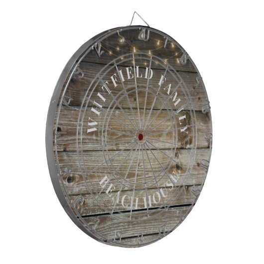 Speciaal uitgeruste Rustige houten gezinshuisvesti Dartbord (Voorkant Links)