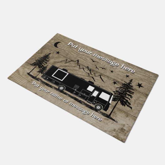 Speciaal uitgeruste Rustige klasse A RV - Houtontw Deurmat (Schuin)