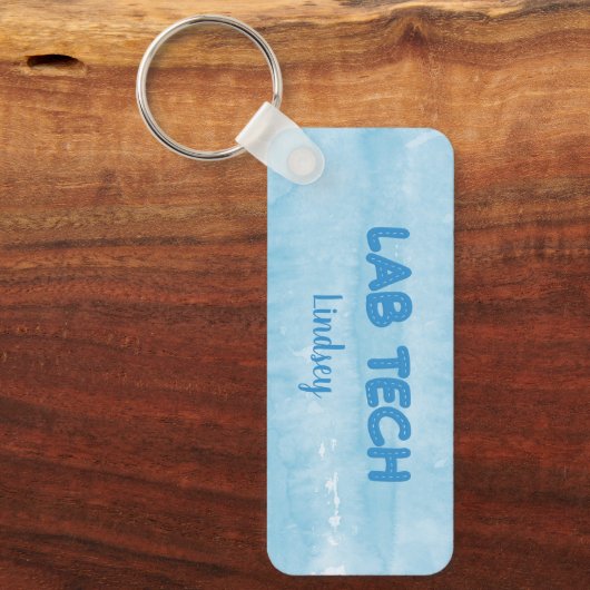 Speciaal uitgeruste Sleutelhanger blauw-laboratori (Voorkant)