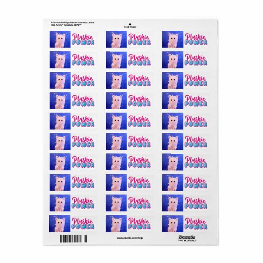 Speciaal uitgeruste stekker etiket (Full Sheet)