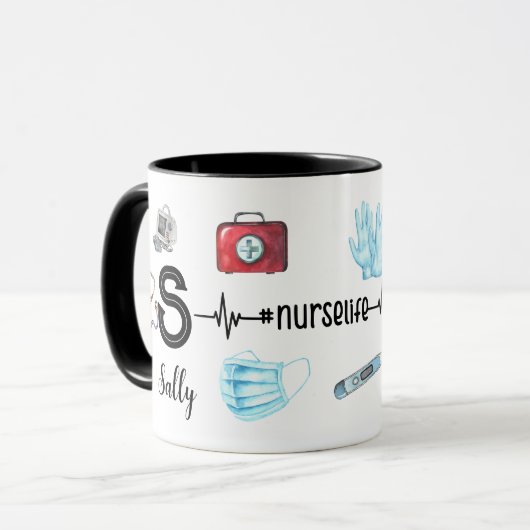 Speciaal uitgeruste urse Stethoscoop medisch Mok (Voorkant links)