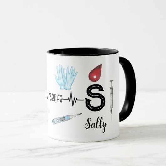 Speciaal uitgeruste urse Stethoscoop medisch Mok (Voorkant rechts)