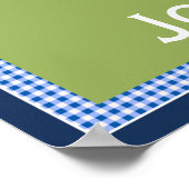 Speciaal uitgeruste Varsity Sports Baby Nursery Ar Poster (Hoek)