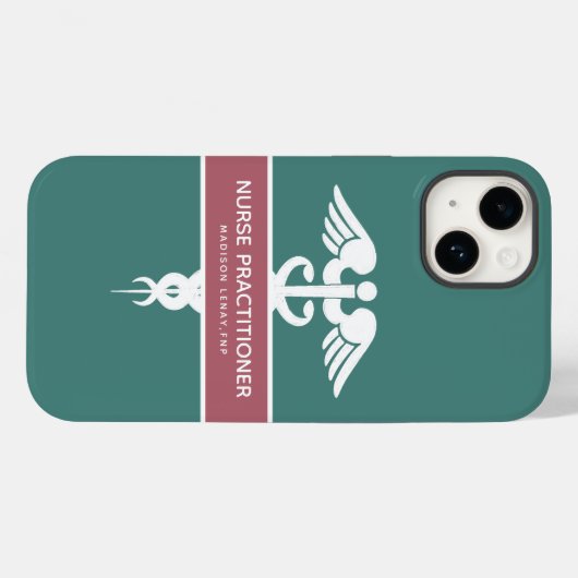 Speciaal uitgeruste verpleegkundige Dark Blauwgroe Case-Mate iPhone Case (Achterkant (horizontaal))