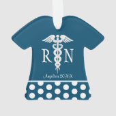 Speciaal uitgeruste verpleegkundige, uniform scrub ornament (achterkant)