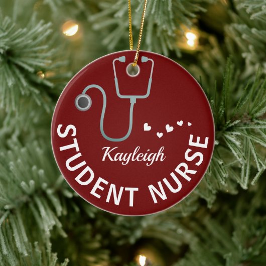 Speciaal uitgeruste verpleegster keramisch ornament (Boom)