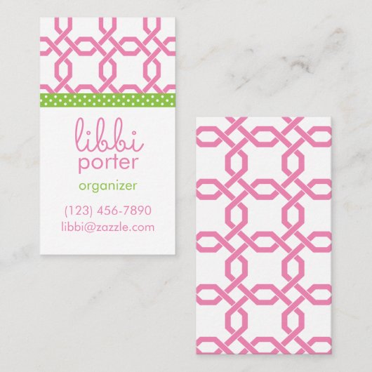 Speciaal uitgeruste Visitekaartjes voor rasterwerk (Voorkant / Achterkant)